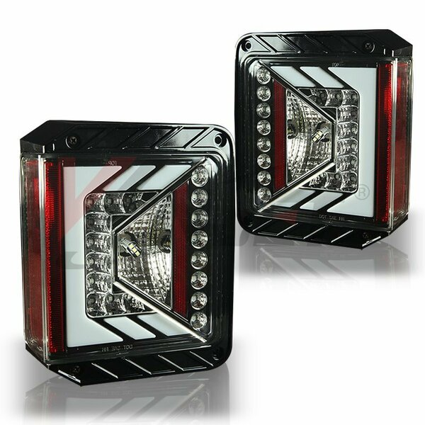 Renegade Led Tail Light - Glossy Black / Clear CTRNG0490-GBC